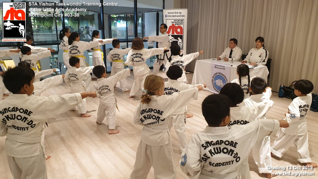 Grading Warm up Private Training Studios Yishun Bedok Orchard Katong Singapore Taekwondo Academy STA Adrian Huan Paya Lebar